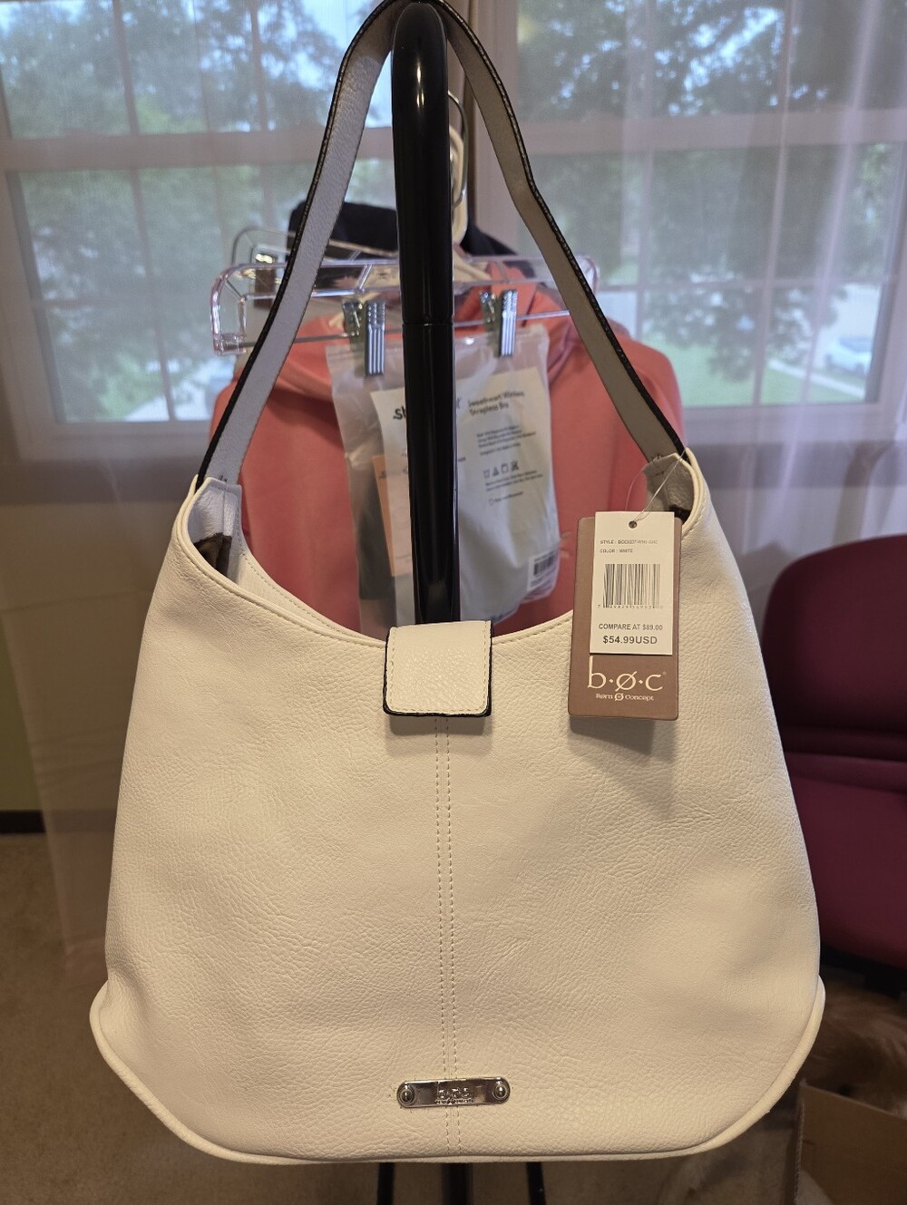 boc Monterey BRTS Hobo Handbag White NWT